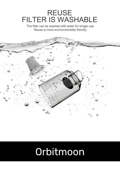 Özel Seri 9000PA Çekiş 4000MAH Pil Otomatik Aydınlatmalı Taşınabilir Katlanabilir Araç Süpürgesi