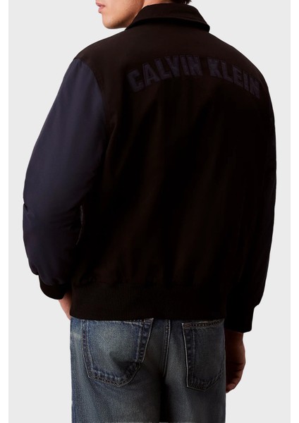 Pamuklu Regular Fit Logolu Bomber Ceket LV04RD400GUB1 Erkek Ceket LV04RD400G Ub1 modelleri