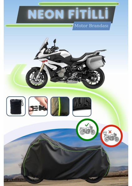 Siyah Neon Fitilli Bmw S 1000 Xr Uyumlu Motor Brandası