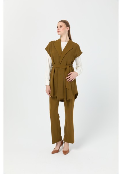 Tunik Yelek Pantolon Takım Yağ Yeşili indirimleri