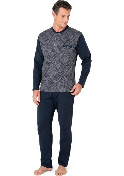 Jakarlı Pijama Takım 6108