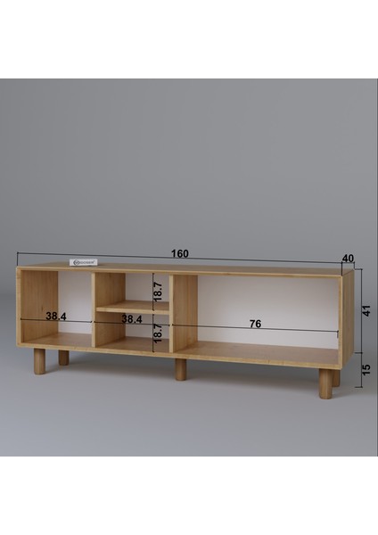 Bohem Serisi Safir Meşe Tv Ünitesi