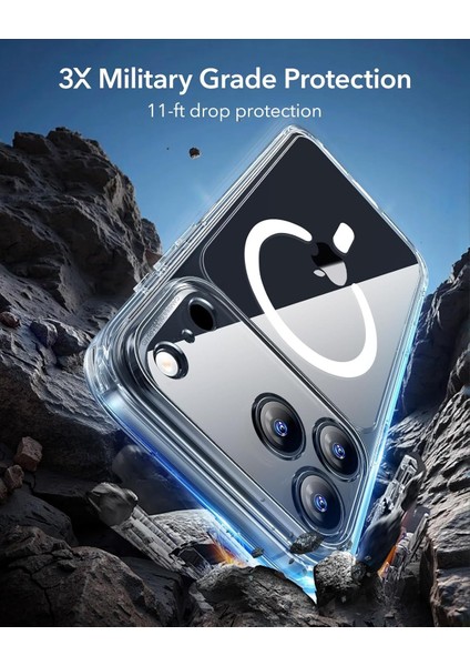 iPhone 17 Pro Uyumlu Kamera Korumalı Sararmaz Pc Sert Şeffaf Magsafe Kılıf fırsatları