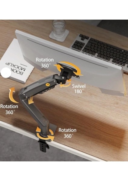 Monitör Standı North Bayou Nb F80 (2025 Yeni Model) Amortisörlü Tekli Monitör Standı Gri (17-32 Inç)-(2-9 Kg) indirimleri
