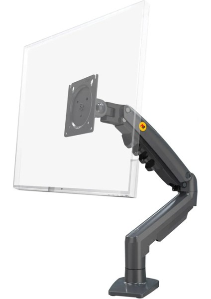Monitör Standı North Bayou Nb F80 (2025 Yeni Model) Amortisörlü Tekli Monitör Standı Gri (17-32 Inç)-(2-9 Kg)