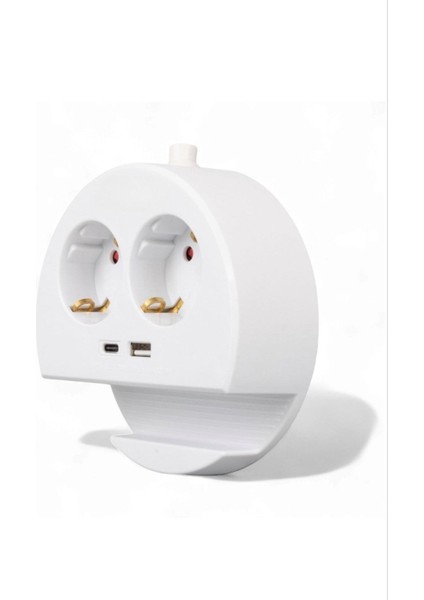 1.5 Metre Grup Priz – 2 USB + 1 Type-C Girişli, Telefon Standlı, Çoklu Priz fiyatları