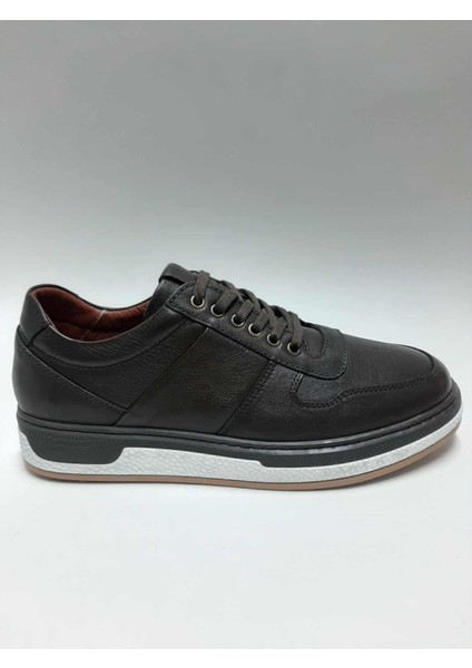 Hakiki Deri Kahverengi Bağcıklı Kışlık Erkek Ayakkabı C-96206MRT