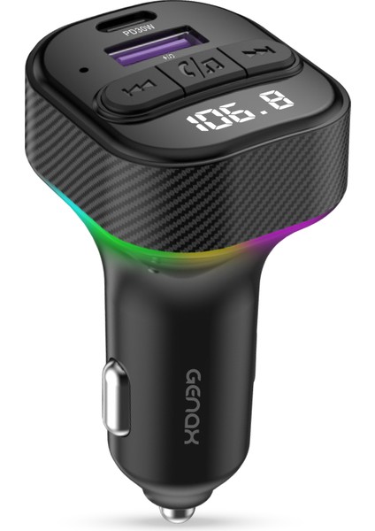 Fm Transmitter USB Hızlı Şarj Araç Içi Stereo Ses