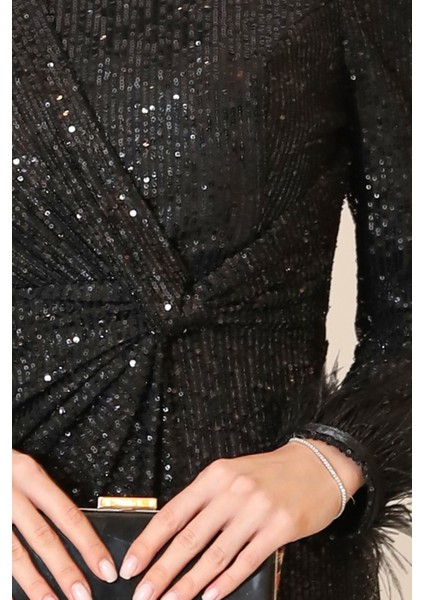 Parıltılı Büyük Beden Hüma Tesettür Abiye fırsatları