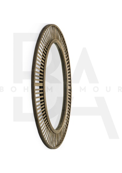 Oval Vintage Bambu Rattan Ayna fiyatları