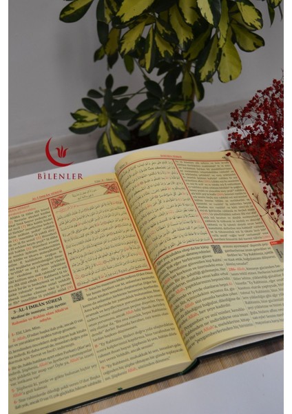 Bilgisayar Hatlı, Renkli, 3 Lü Kur'an-I Kerim Cami Boy modelleri