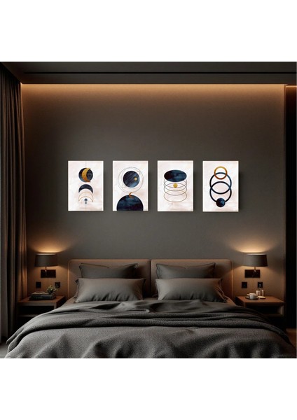 :temperli Cam Dörtlü Set Tablo, Tablo, Dörtlü Tablo, Uv Baskı, Cam Tablo, 4’lü Set, CDT004 fırsatları
