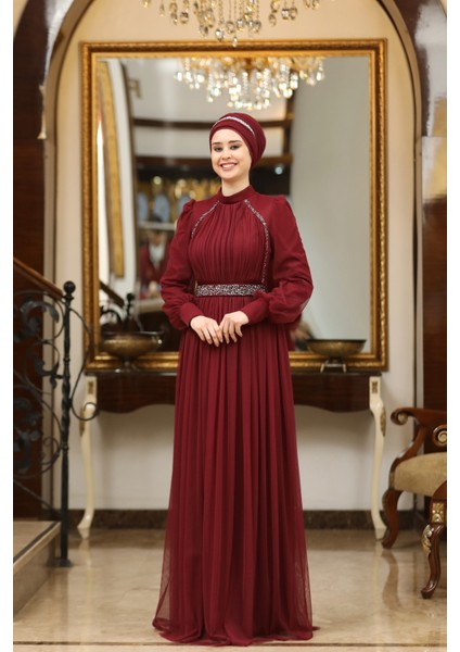 Büyük Beden Tül Efsane Abiye