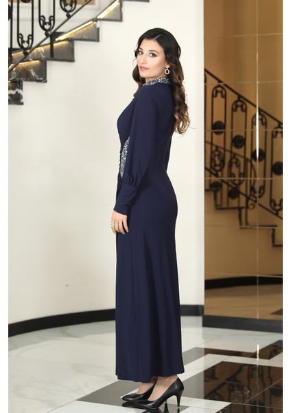 Taş Detaylı Lavinni Tesettür Abiye Elbise fırsatları