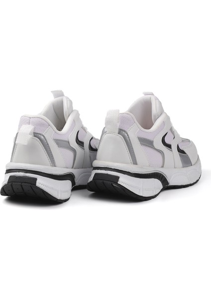 Kadın Beyaz Siyah Sneaker Günlük Ortopedik Spor Ayakkabı fırsatları