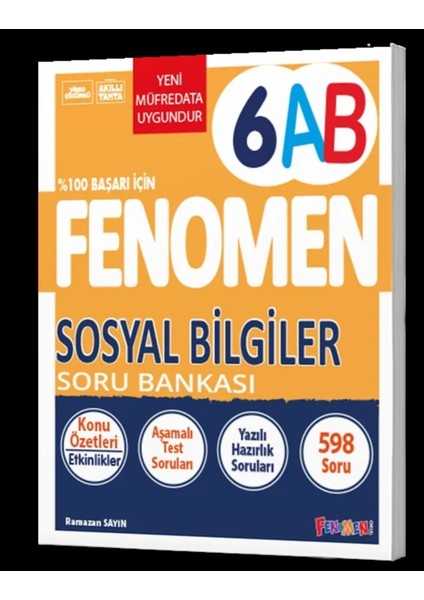 6. Sınıf Sosyal Bilgiler A ve B Soru Bankası Fenomen Yayınları