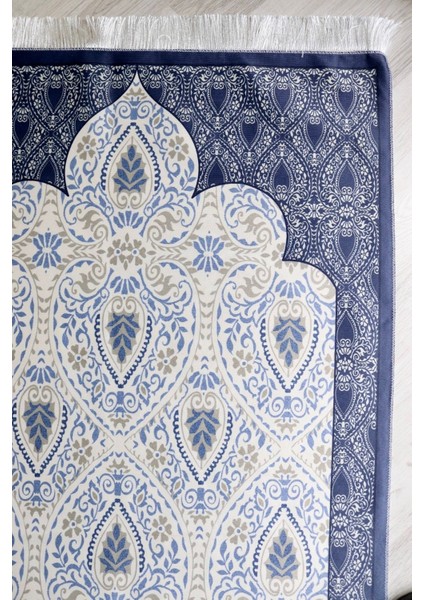 Taşınabilir Ipek Dokulu Keseli Seccade S1001-2 Lacivert indirimleri