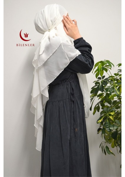 3 Katlı Şifon Sufle (Pratik Şal) modelleri