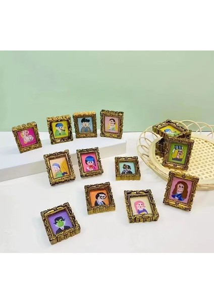 20 Adet Küçük Resim Çerçevesi, Çeşitli Vintage Yağlı Boya Tasarımları, Takı Yapımı, Telefon Kılıfı, Saç Bandı, Su Şişesi ve Buzdolabı Mıknatıs Süslemeleri modelleri