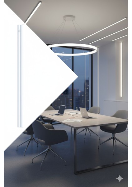 KFL139 T5 Yuvarlak LED Armatür 90CM Günışığı (Modern Dekoratif Aydınlatma)