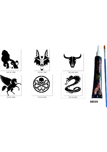 Dragon Kurt Hint Kınasıyla Geçici Dövme Seti fiyatları