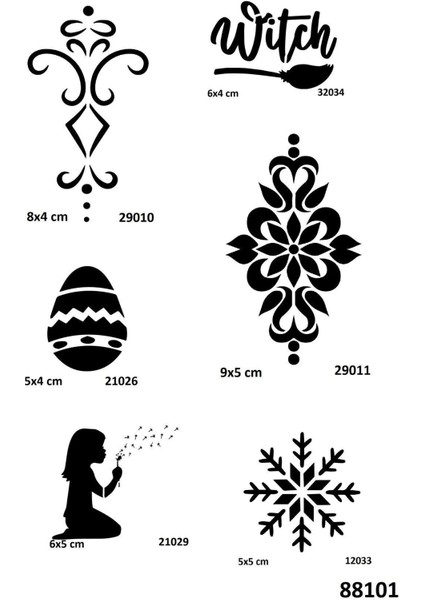 Mandala ve Kar Tanesi Hint Kınasıyla Geçici Dövme Yapma Kiti