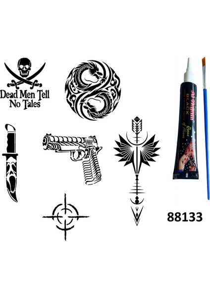 Savaş ve Dragon Hint Kınasıyla Geçici Dövme Yapma Seti fırsatları