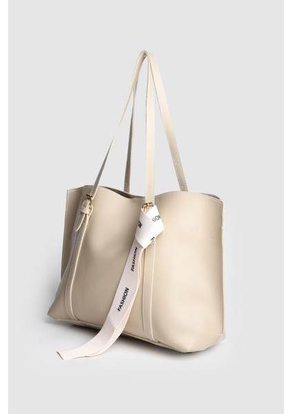 Lagraccio Paris Kadın Fashion Rivina Çok Gözlü Büyük Boy Omuz Çantası Vizon fiyatları