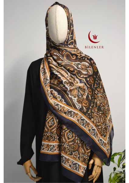 Etnik Desenli Pamuklu Şal – 70X190 cm