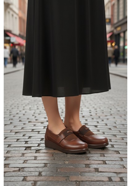 Taba Cırtlı Anatomik Hafif Esnek Kadın Casual Ayakkabı 293127 Z modelleri