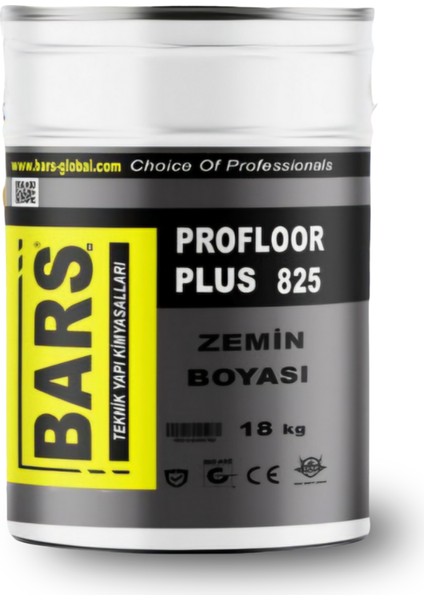 Parlak ve Dayanıklı Bars Zemin Boyası – Profloor x 825 Plus, Iç-Dış Mekan, Beton ve Taş Yüzeyler Için fırsatları