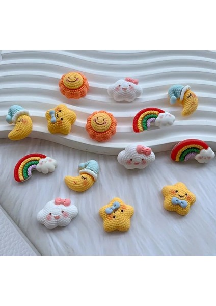 10 Adet Gökkuşağı Ay Magnet Set , Saç Aksesuarları,dekoratif Aksesuar Malzemeleri indirimleri