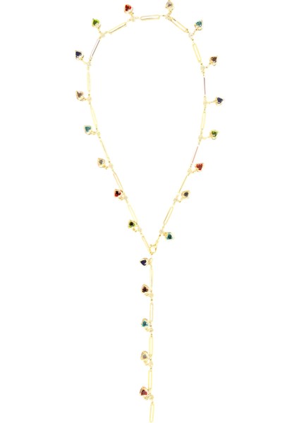 Renkli Kalpler Y Kolye