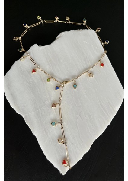 Renkli Kalpler Y Kolye fiyatları