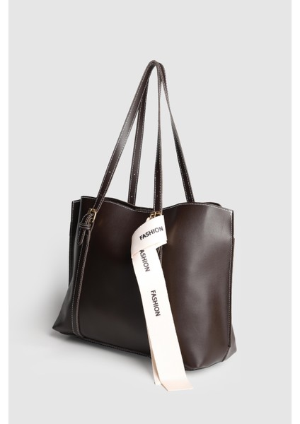 Lagraccio Paris Kadın Fashion Rivina Çok Gözlü Büyük Boy Omuz Çantası Kahve fiyatları