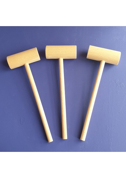 Pinyata Çikolata Tokmağı Ahşap Tokmak 5 Adet