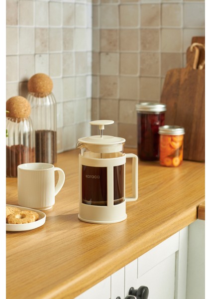 Rita French Press 600 ml Krem