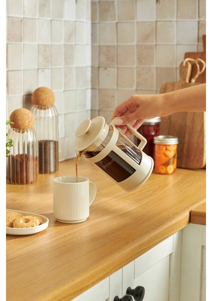 Rita French Press 600 ml Krem modelleri