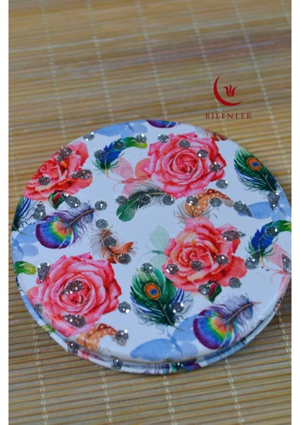 Cep Çanta Aynası,makyaj Aynası Etnik Desenli Dikdörtgen 6,5x8,5cm fiyatları