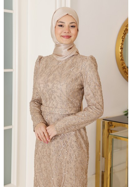 Büyük Beden Gliten Tesettür Abiye Tuana fırsatları