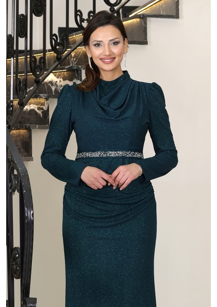 Şık Taş Detaylı Dilara Tesettür Abiye fiyatları