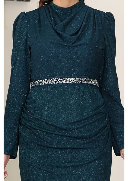 Şık Taş Detaylı Dilara Tesettür Abiye fırsatları