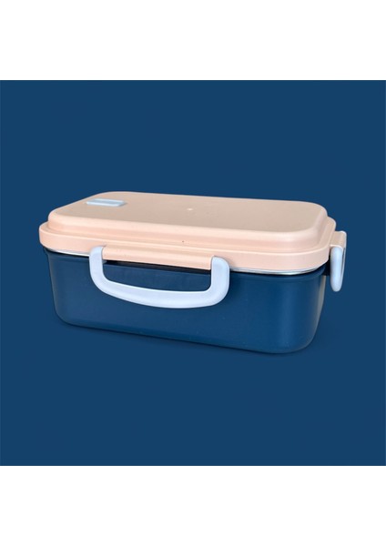 Paslanmaz Çelik Yemek Saklama ve Taşıma Kabı Lacivert 450 ml P4865