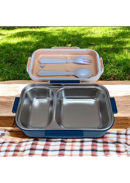 Paslanmaz Çelik Yemek Saklama ve Taşıma Kabı Lacivert 450 ml P4865 fiyatları