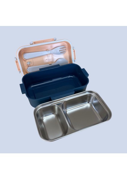 Paslanmaz Çelik Yemek Saklama ve Taşıma Kabı Lacivert 450 ml P4865 modelleri