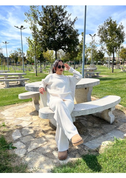 Bisiklet Yaka Oversize Triko Takım fırsatları