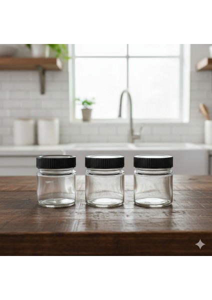 250 ml Derin Kapaklı Cam Kavanoz – Bal, Reçel, Sos ve Saklama Kabı