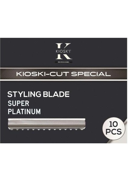 Kioski Premium Saç Ustura Jileti (Kaydırmalı Uzun Süre Kullanım) 10'lu Paket