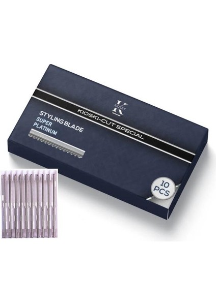 Kioski Premium Saç Ustura Jileti (Kaydırmalı Uzun Süre Kullanım) 10'lu Paket fiyatları