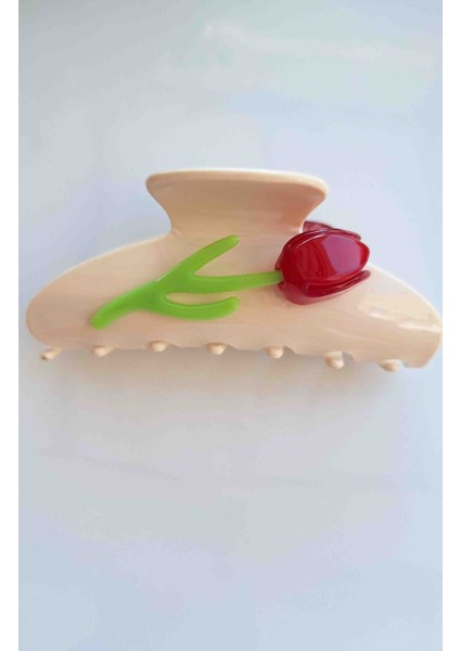 Kemik Üzeri Gül Detaylı Mandal Toka fiyatları